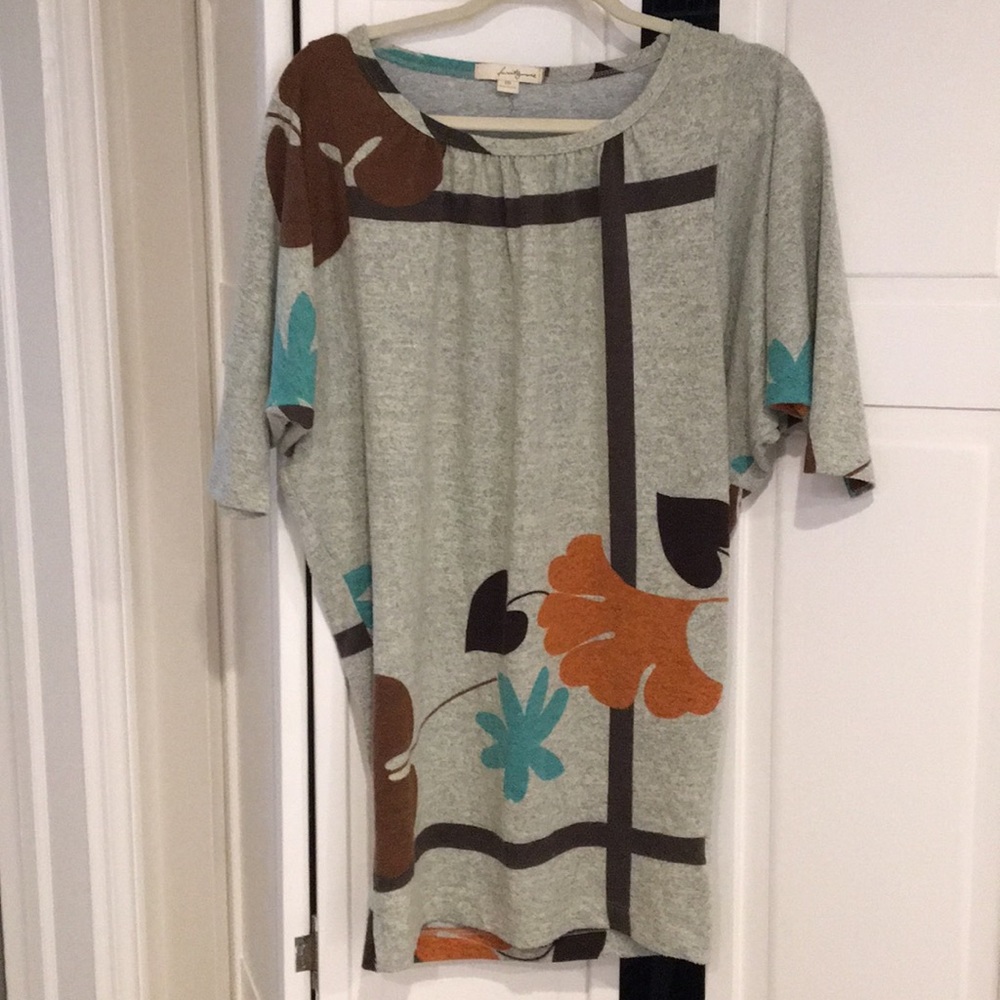 Floral short sleeve tunic/dress